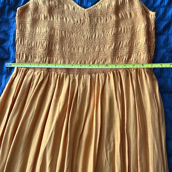 NWT Wild Fable Orange Smocked Midi Dress Sz XXL - Picture 14 of 14